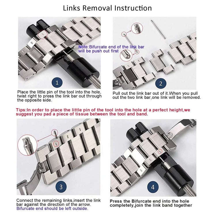 Steel Watchband Remover Dismantling Device + Watchband Package Box