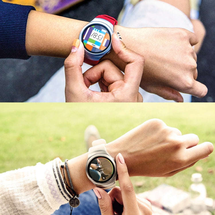 For Samsung Gear S2 Sport / Gear S2 Watch Solid Color Silicone Watchband(Grey)