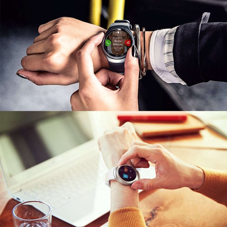 For Samsung Gear S2 Sport / Gear S2 Watch Solid Color Silicone Watchband(Khaki)