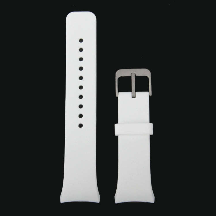 For Samsung Gear S2 Sport / Gear S2 Watch Solid Color Silicone Watchband(White)
