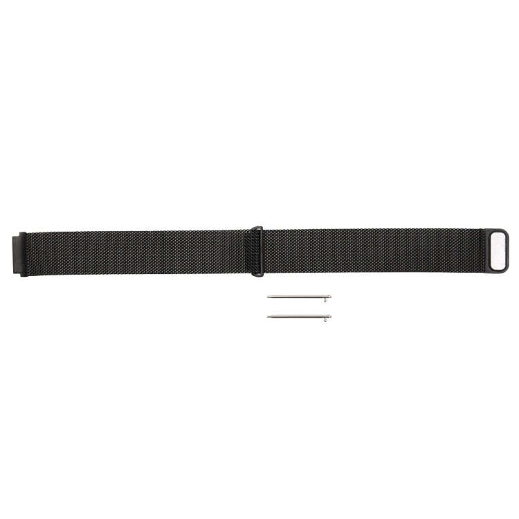 For Fitbit Blaze Watch Loop Magnetic Closure Clasp Stainless Steel Watchband(Black)