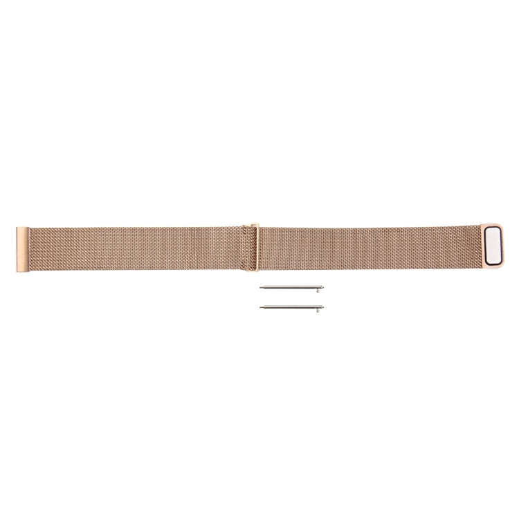 For Fitbit Blaze Watch Loop Magnetic Closure Clasp Stainless Steel Watchband(Rose Gold)