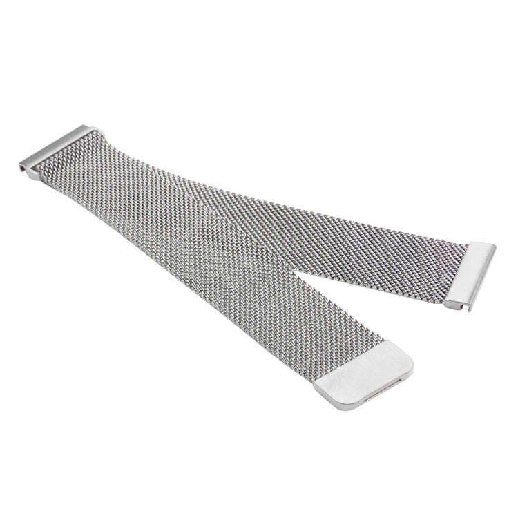 For Fitbit Blaze Watch Loop Magnetic Closure Clasp Stainless Steel Watchband(Silver)