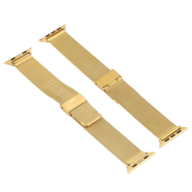 Stainless Steel Watch Band for Apple Watch Series 3 & 2 & 1 38mm(Gold)