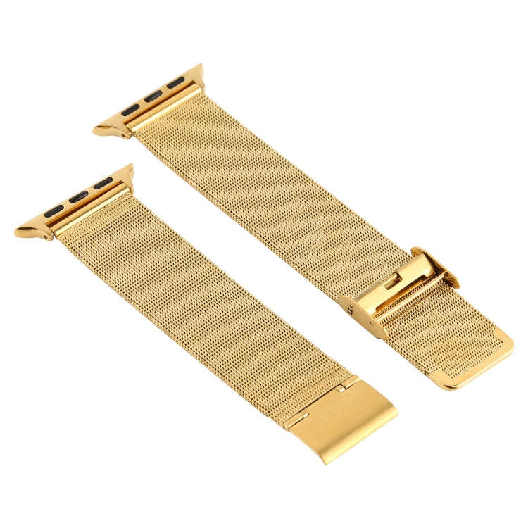 Stainless Steel Watch Band for Apple Watch Series 3 & 2 & 1 38mm(Gold)