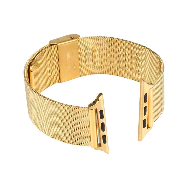 Stainless Steel Watch Band for Apple Watch Series 3 & 2 & 1 38mm(Gold)