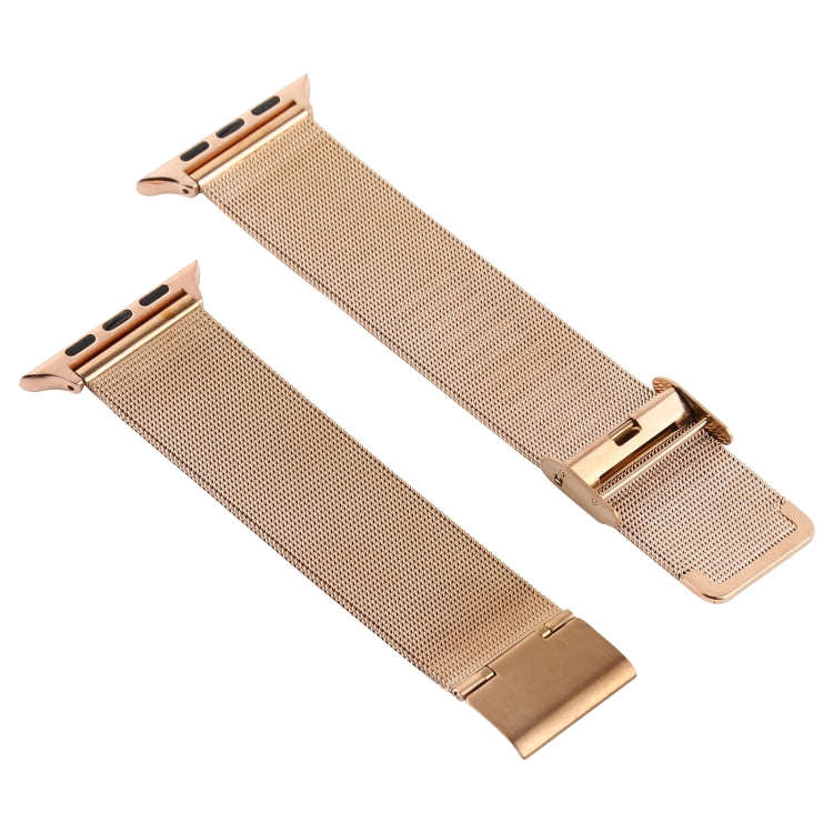 Stainless Steel Watch Band for Apple Watch Series 3 & 2 & 1 38mm(Rose Gold)