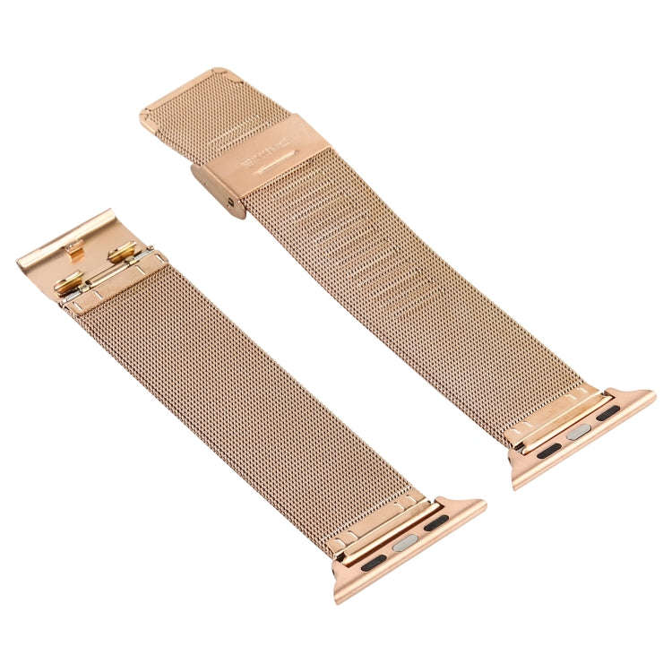 Stainless Steel Watch Band for Apple Watch Series 3 & 2 & 1 38mm(Rose Gold)