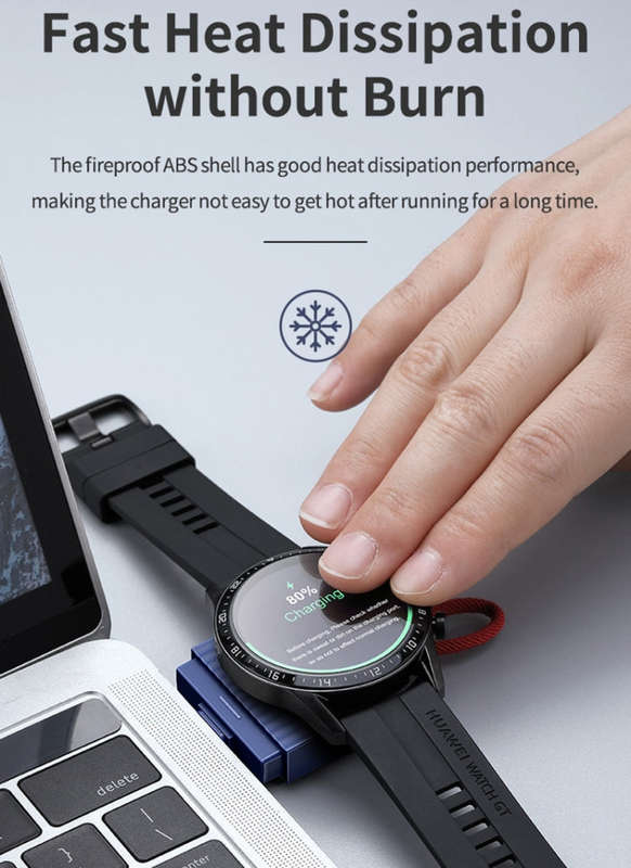 ROCK W26 Portable Magnetic Wireless Charger for Huawei Watch GT / GT2 / Honor Magic Type-C Interf...