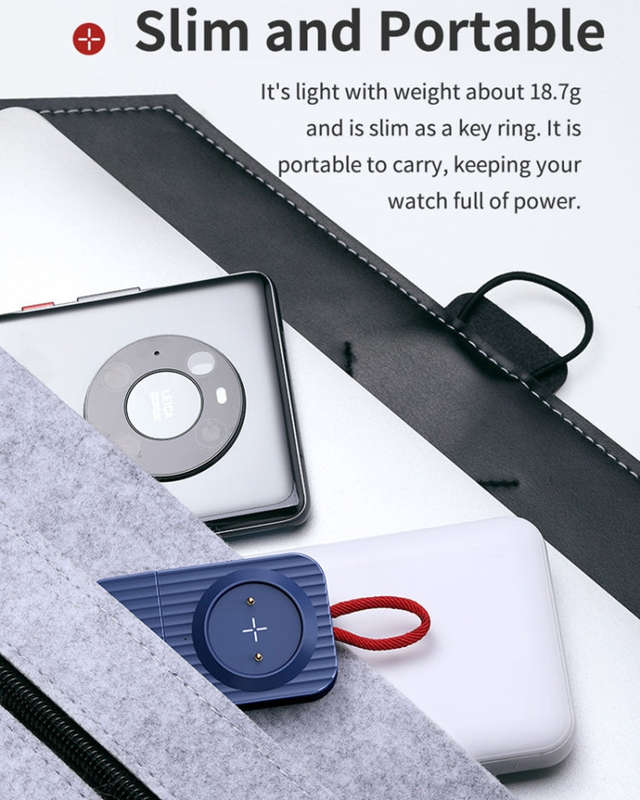 ROCK W26 Portable Magnetic Wireless Charger for Huawei Watch GT / GT2 / Honor Magic Type-C Interf...