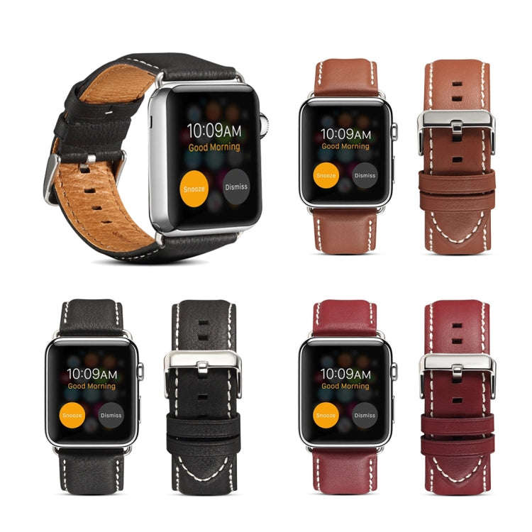 Denior Environmental Luxury Car Watch Leather Watch Band for Apple Watch Series 10 42mm / 9&8&7 4...