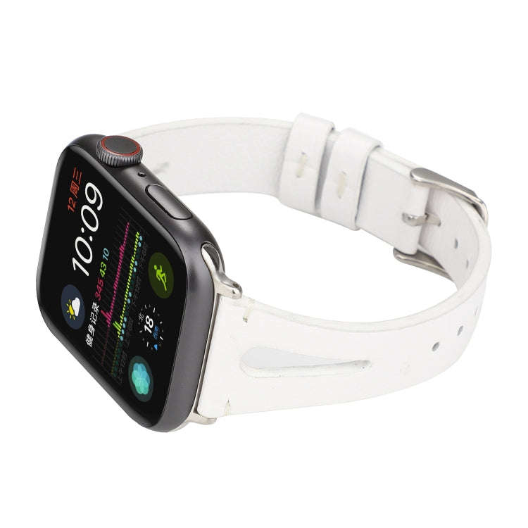 Simple V-shaped Leather Watch Band for Apple Watch Ultra 49mm&Watch Ultra 2 49mm / Series 10 46mm...