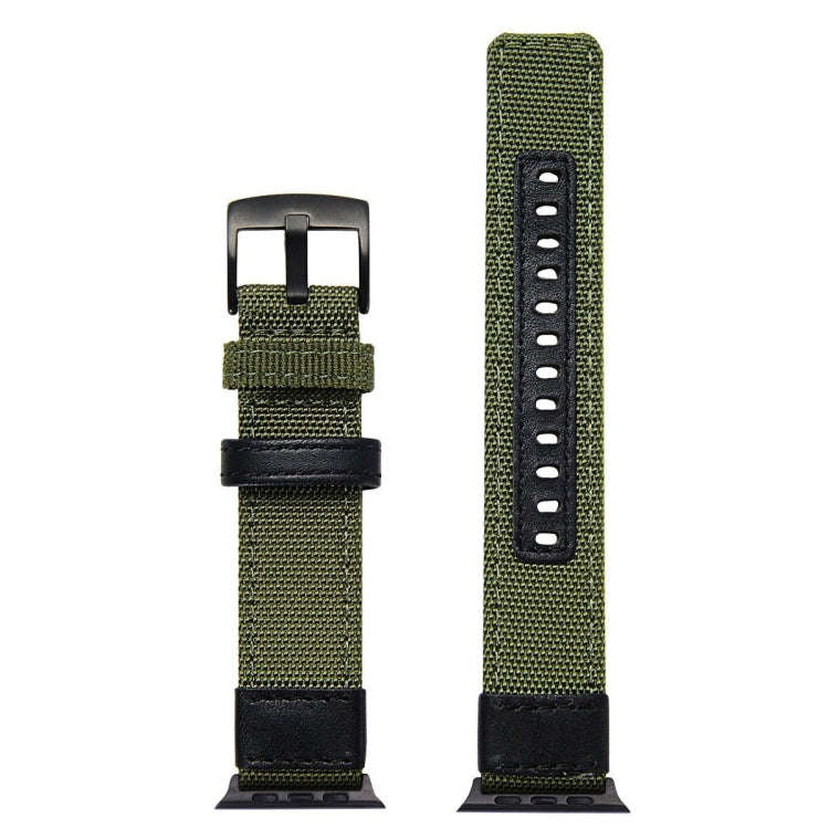 Jeep Style Nylon Wrist Watch Band with Stainless Steel Buckle for Apple Watch Series 3 & 2 & 1 38...