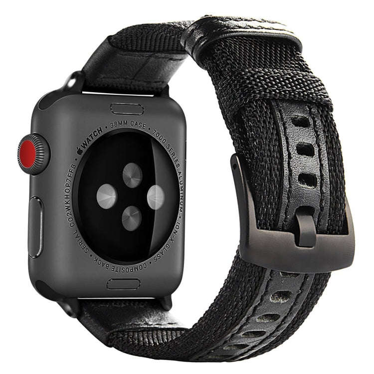 Jeep Style Nylon Wrist Watch Band with Stainless Steel Buckle for Apple Watch Series 3 & 2 & 1 38...
