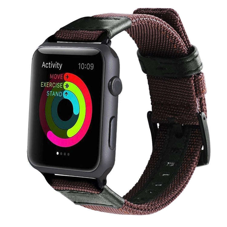 Jeep Style Nylon Wrist Watch Band with Stainless Steel Buckle for Apple Watch Series 3 & 2 & 1 38...