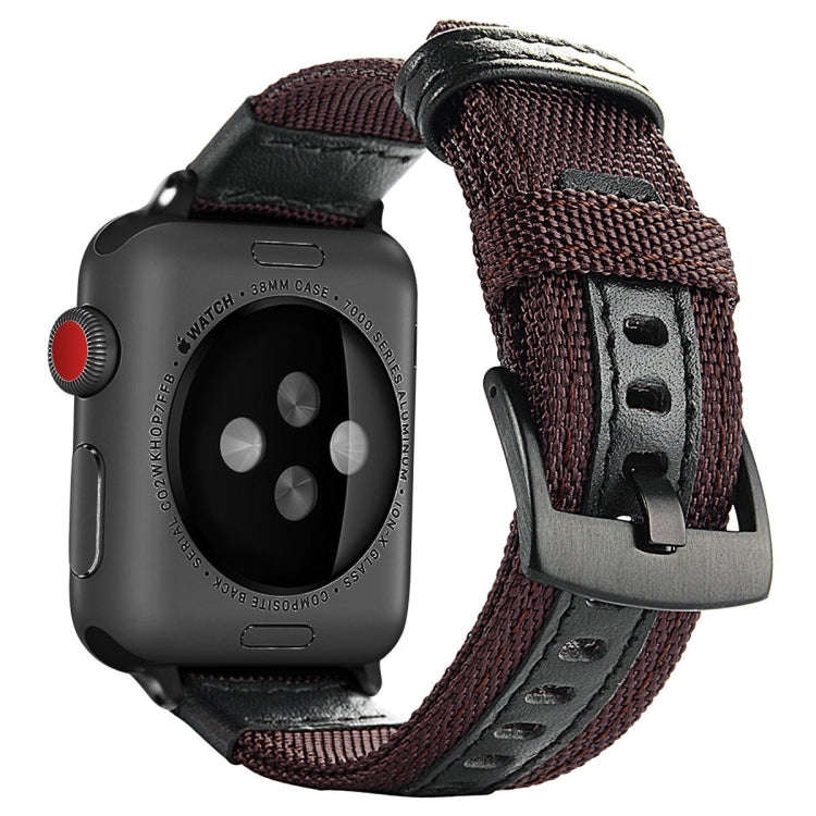 Jeep Style Nylon Wrist Watch Band with Stainless Steel Buckle for Apple Watch Series 3 & 2 & 1 38...