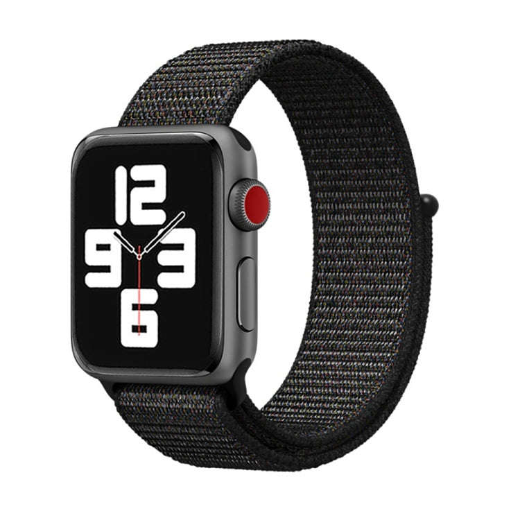 For Apple Watch 46mm / 49mm / 45mm / 44mm Simple Fashion Nylon Watch Band with Magic Stick(Nightf...