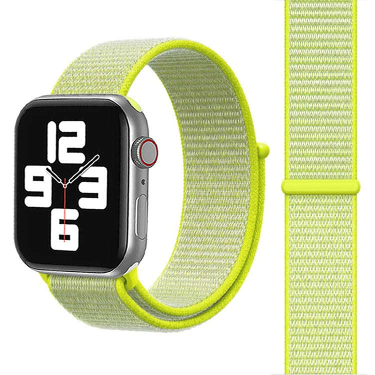For Apple Watch 46mm / 49mm / 45mm / 44mm Simple Fashion Nylon Watch Band with Magic Stick(Fluore...