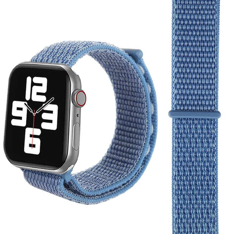 For Apple Watch 46mm / 49mm / 45mm / 44mm Simple Fashion Nylon Watch Band with Magic Stick(Peacoc...
