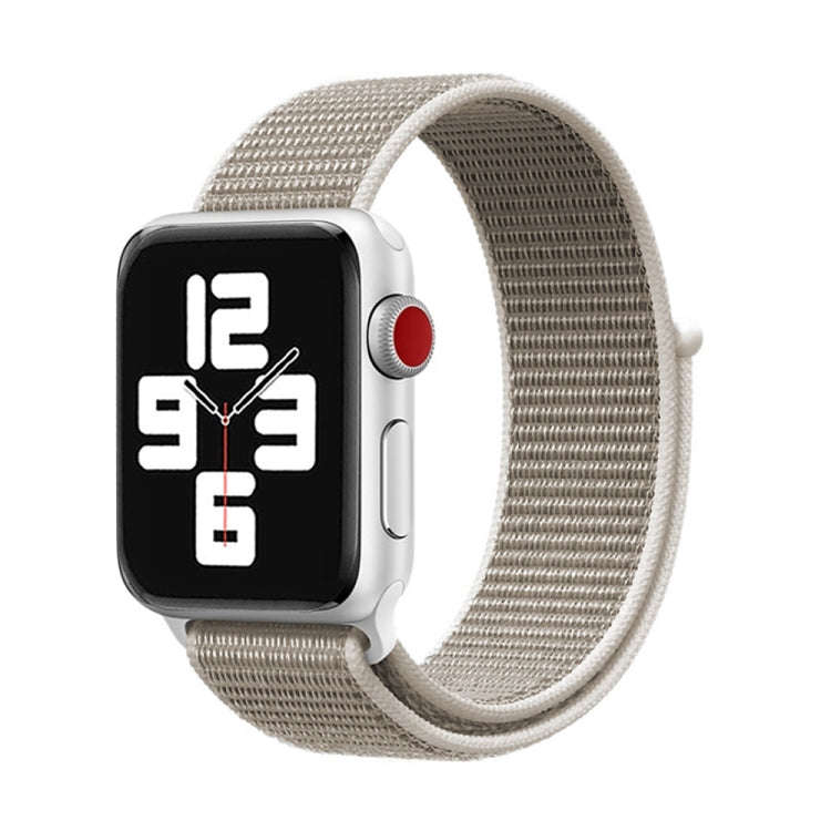 For Apple Watch 46mm / 49mm / 45mm / 44mm Simple Fashion Nylon Watch Band with Magic Stick(Light ...