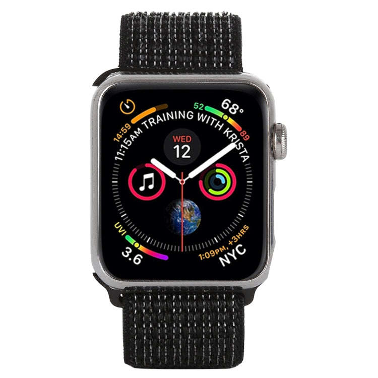 For Apple Watch 46mm / 49mm / 45mm / 44mm Simple Fashion Nylon Watch Band with Magic Stick(Nightf...