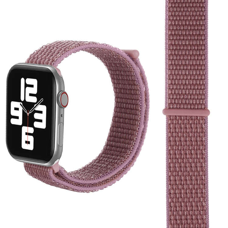 For Apple Watch 46mm / 49mm / 45mm / 44mm Simple Fashion Nylon Watch Band with Magic Stick(Purple)