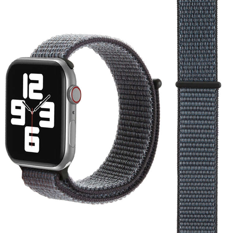 For Apple Watch 46mm / 49mm / 45mm / 44mm Simple Fashion Nylon Watch Band with Magic Stick(Space ...