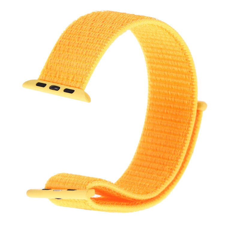 For Apple Watch 46mm / 49mm / 45mm / 44mm Simple Fashion Nylon Watch Band with Magic Stick(Yellow)