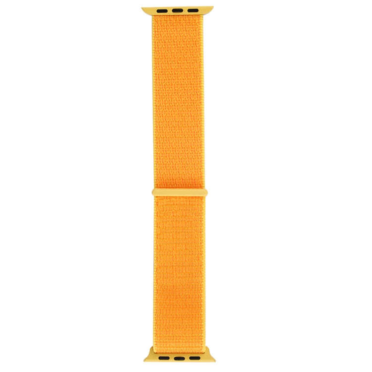 For Apple Watch 46mm / 49mm / 45mm / 44mm Simple Fashion Nylon Watch Band with Magic Stick(Yellow)