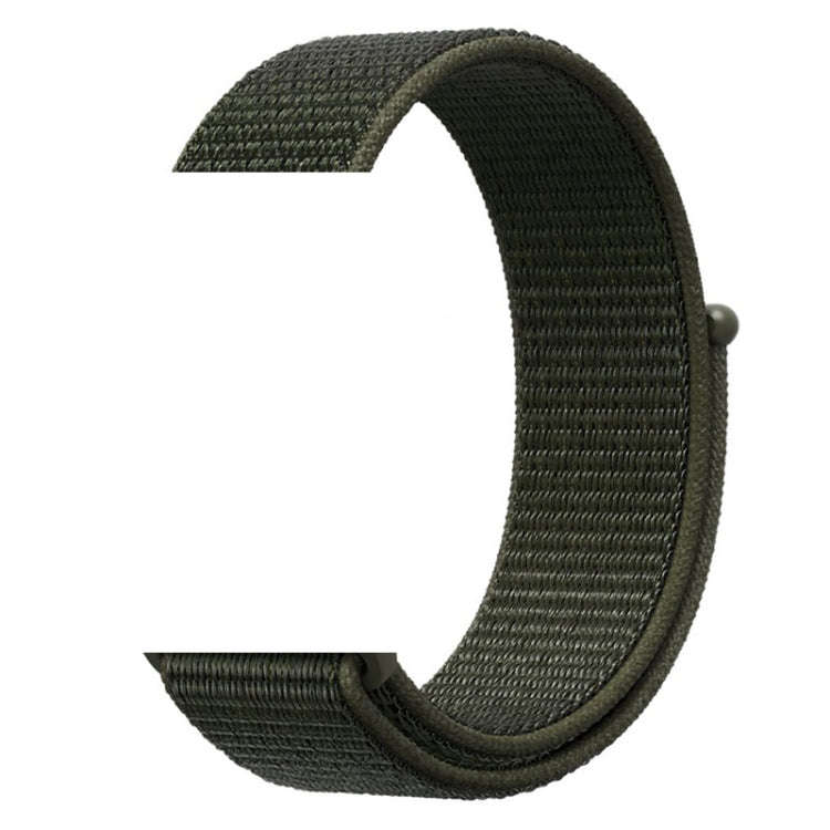 For Apple Watch 42mm / 41mm / 40mm / 38mm Simple Fashion Nylon Watch Band with Magic Stick(Army G...