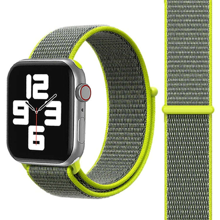 For Apple Watch 42mm / 41mm / 40mm / 38mm Simple Fashion Nylon Watch Band with Magic Stick(Green)