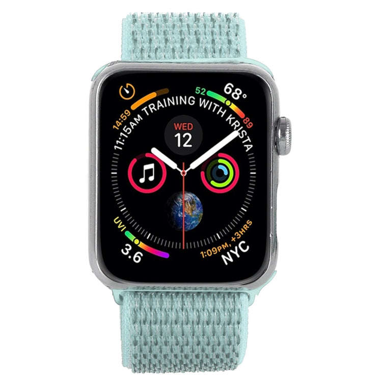 For Apple Watch 42mm / 41mm / 40mm / 38mm Simple Fashion Nylon Watch Band with Magic Stick(Grey G...