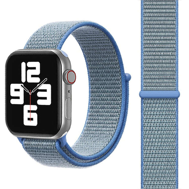 For Apple Watch 42mm / 41mm / 40mm / 38mm Simple Fashion Nylon Watch Band with Magic Stick(Blue)