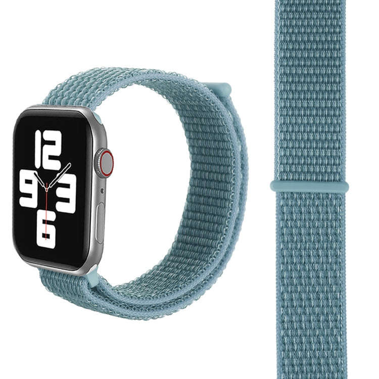 For Apple Watch 42mm / 41mm / 40mm / 38mm Simple Fashion Nylon Watch Band with Magic Stick(Lime G...