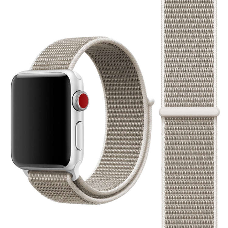For Apple Watch 42mm / 41mm / 40mm / 38mm Simple Fashion Nylon Watch Band with Magic Stick(Light ...