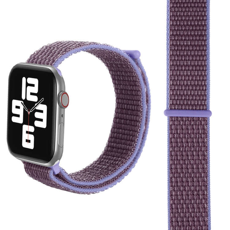 For Apple Watch 42mm / 41mm / 40mm / 38mm Simple Fashion Nylon Watch Band with Magic Stick(Light ...