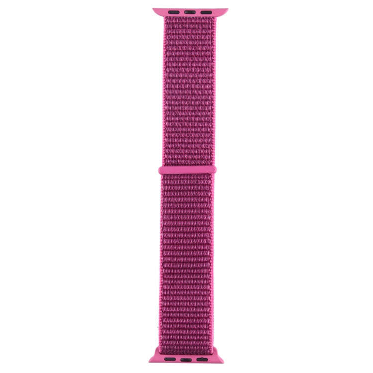 For Apple Watch 42mm / 41mm / 40mm / 38mm Simple Fashion Nylon Watch Band with Magic Stick(Red Pu...