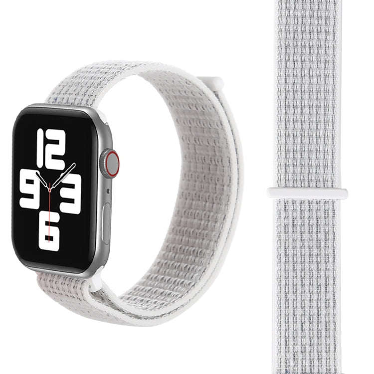 For Apple Watch 42mm / 41mm / 40mm / 38mm Simple Fashion Nylon Watch Band with Magic Stick(Silver)