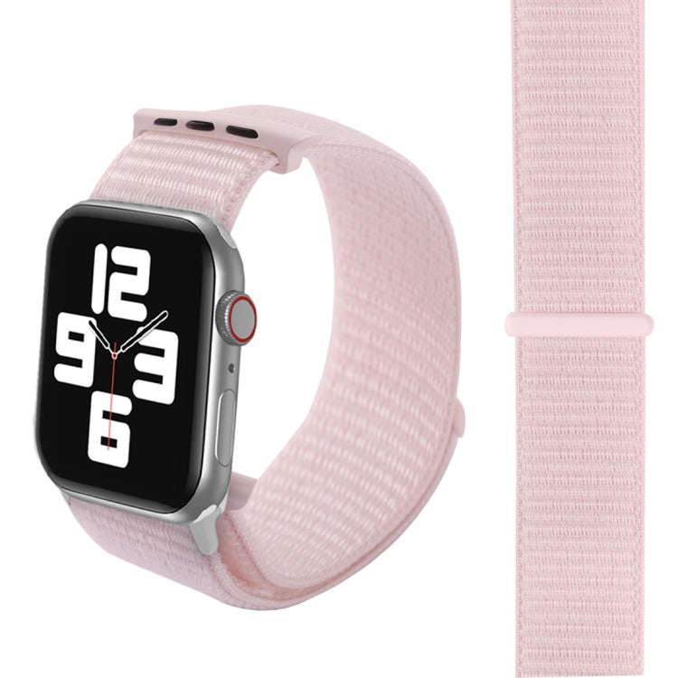 For Apple Watch 42mm / 41mm / 40mm / 38mm Simple Fashion Nylon Watch Band with Magic Stick(Pearl ...