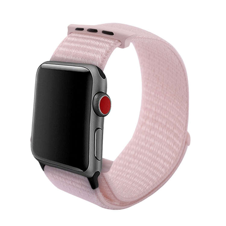 For Apple Watch 42mm / 41mm / 40mm / 38mm Simple Fashion Nylon Watch Band with Magic Stick(Pearl ...
