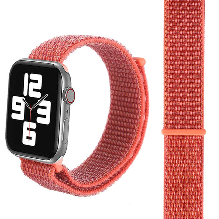 For Apple Watch 42mm / 41mm / 40mm / 38mm Simple Fashion Nylon Watch Band with Magic Stick(Apricot)