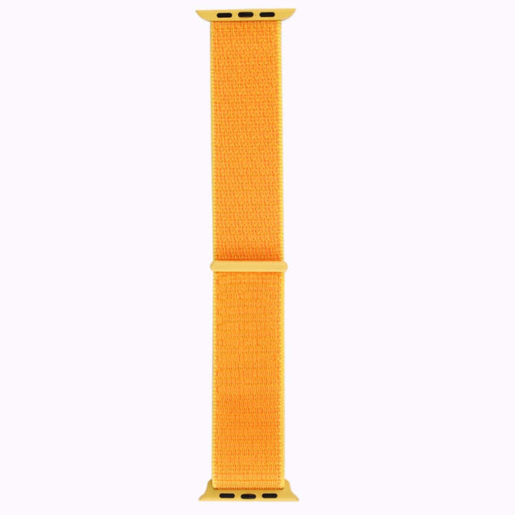 For Apple Watch 42mm / 41mm / 40mm / 38mm Simple Fashion Nylon Watch Band with Magic Stick(Yellow)