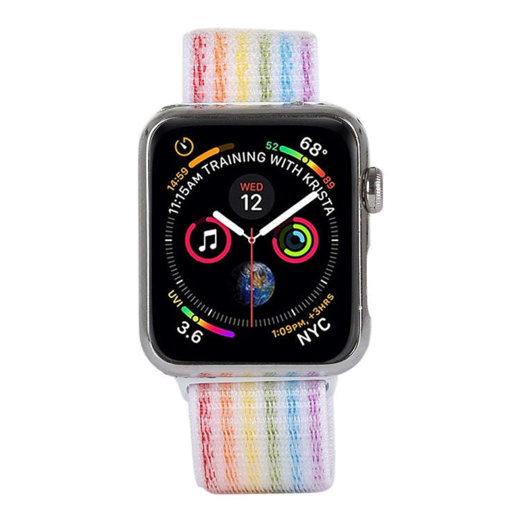 Magic Paste Nylon Watch Band for Apple Watch Series 3 & 2 & 1 38mm(Colour)