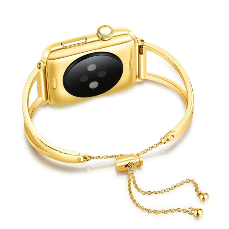 Letter V Shape Bracelet Metal Wrist Watch Band with Stainless Steel Buckle for Apple Watch Series...