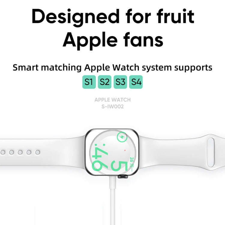 JOYROOM S-IW002 Ben Series 2 in 1 1.5m 3A Magnetic Charge Cable for Apple Watch(White)