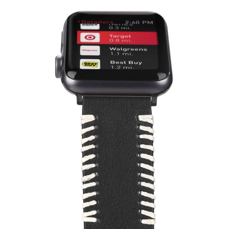 DUX DUCIS Fashion Woven Pattern Top-grain Leather Wrist Watch Band for Apple Watch Series 8&7 45m...