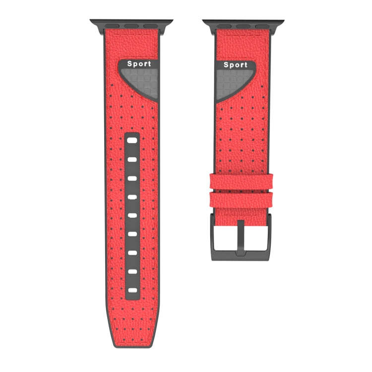 For Apple Watch Series 5 & 4 & 3 & 2 & 1 Universal Silicone Skin + Carbon Fiber Texture Watch Ban...