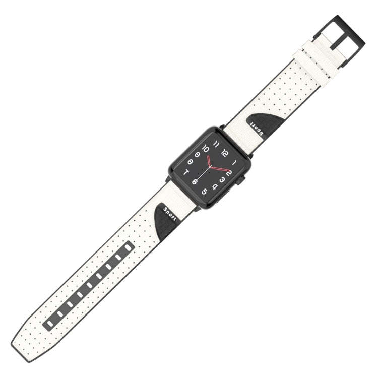 For Apple Watch Series 5 & 4 & 3 & 2 & 1 Universal Silicone Skin + Carbon Fiber Texture Watch Ban...