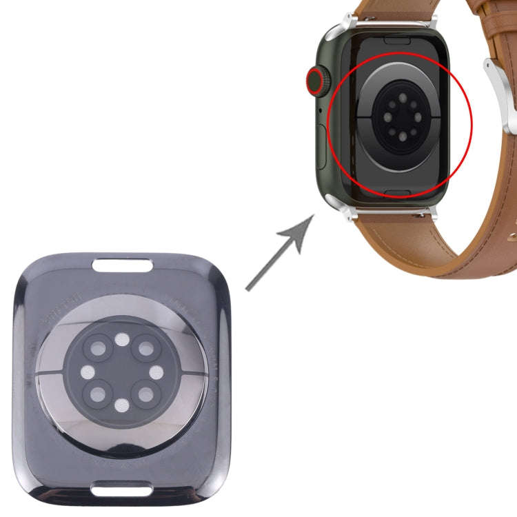 For Apple Watch Series 9 41mm Rear Housing Glass Cover(Black)