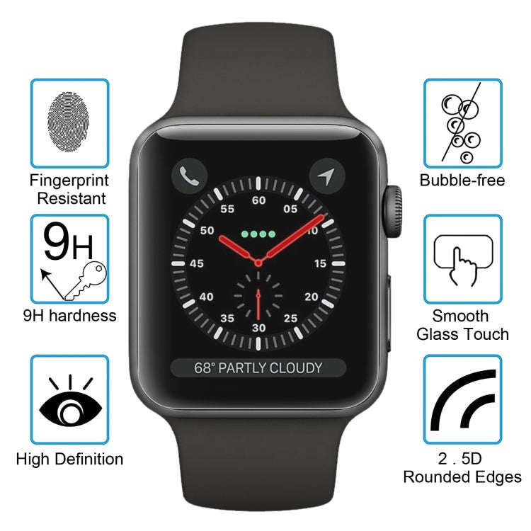 2 PCS ENKAY Hat-Prince for Apple Watch 42 mm 0.2mm 9H Surface Hardness 2.15D Explosion-proof Temp...